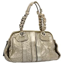 Chloé-Chloe Shoulder Bag Leather Gold Tone Auth ar10282-Other