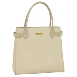 Autre Marque-Burberrys Tote Bag Leather White Auth bs8607-White