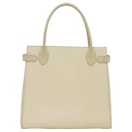 Autre Marque-Burberrys Tote Bag Leather White Auth bs8607-White