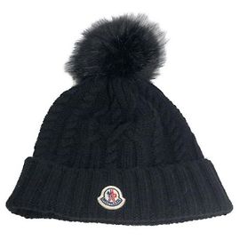 ***MONCLER (MONCLER)  berretto con pompon Nero