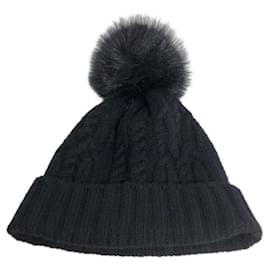 Moncler-***MONCLER (MONCLER)  bonnet à pompons-Noir