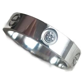 Cartier LOVE ring platinum Silvery