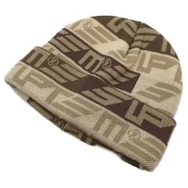 Supreme-***HÖCHSTE (Höchste)  Beanie mit geometrischem Logo-Beige