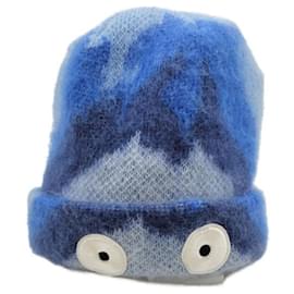 Loewe-***LOEWE (Loewe)  chapéu de malha-Azul