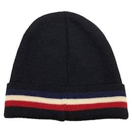 Moncler-***MONCLER (MONCLER)  bonnet tricoté-Noir