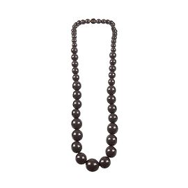 Autre Marque Collar de cuentas de madera Nathalie Costes Castaño