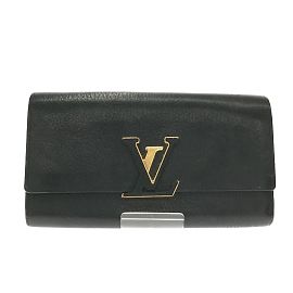 Louis Vuitton Portefeuille Capucines Geldbörse Schwarz