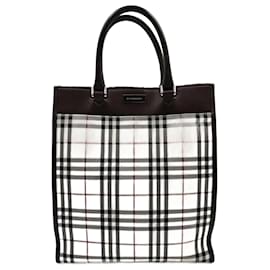 Burberry-Burberry Burberry Tote Check Modellhandtasche-Beige