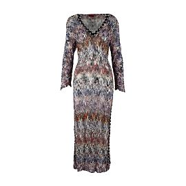 Robe caftan en tricot Missoni Multicolore