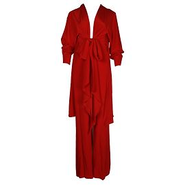 Autre Marque SILVIA TCHERASSI Red Heidy Jumpsuit Red
