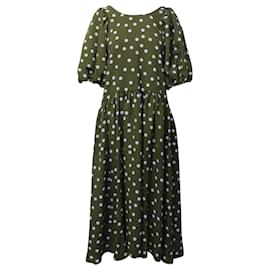 Autre Marque-Stine Goya Amelia Polka Dot Kleid aus grünem Polyester-Grün