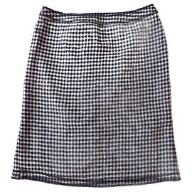 Saia envelope de lã Dolce & Gabbana preto e branco Preto Branco