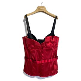 Dolce & Gabbana Tops Preto Vermelho