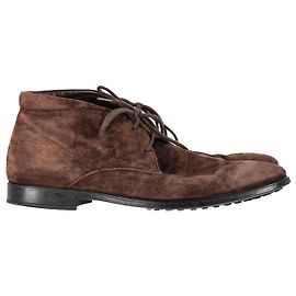 Bottines Chukka Tod's en Daim Marron Marron