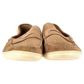 Tod's-Tod's Moccasins in Brown Suede-Brown