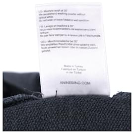 Anine Bing-Anine Bing Wild Cat Graphic Sweatshirt aus schwarzer Baumwolle-Schwarz
