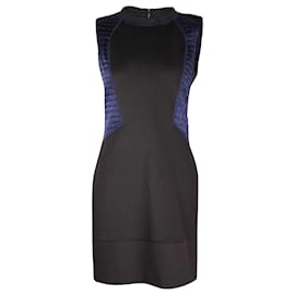 Sandro-Mini-robe à motif color block Sandro en polyester noir-Noir