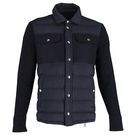 Giubbotto Moncler Beaufort in cotone Blu Navy Blu Blu navy