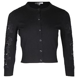 Diane von Furstenberg Cardigan Doris en laine noire Noir