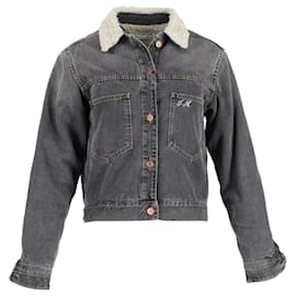 Isabel Marant Etoile-Isabel Marant Etoile Jacke mit „Endless“-Detail aus grauem Denim-Grau