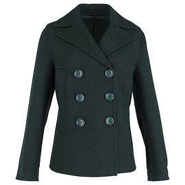 Caban Joseph con petto foderato in lana verde scuro Verde
