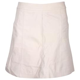 Marc Jacobs-Marc by Marc Jacobs Mini Skirt in White Leather-White,Cream