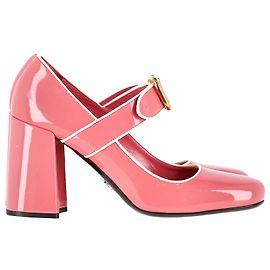 Décolleté Prada Mary Jane in vernice rosa Rosa