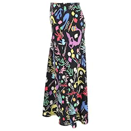 Autre Marque-Rixo Kelly Printed Midi Skirt in Multicolor Viscose-Multiple colors