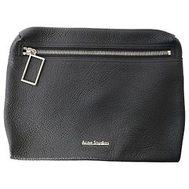 Acne Studios Clutch Bag in Black Leather Black