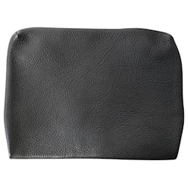 Acne-Acne Studios Clutch Bag in Black Leather-Black