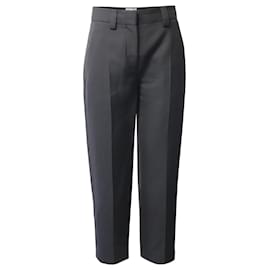 Acne-Acne Studios Slim Fit Trousers in Black Polyester-Black