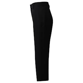 Acne-Acne Studios Slim Fit Trousers in Black Polyester-Black