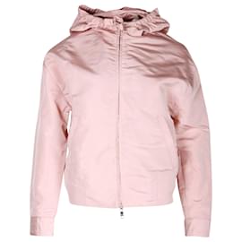 Prada-Prada Hooded Jacket in Pink Nylon-Pink