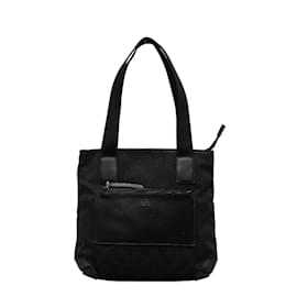 Gucci-Gucci GG Canvas Tote Bag Canvas Tote Bag 019 0402 in Good condition-Black