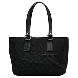 Gucci-GG Canvas Tote Bag 113019-Black