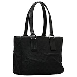 Gucci-GG Canvas Tote Bag 113019-Black