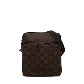 Gucci-Gg Nylon Shoulder Bag 007 2019-Brown
