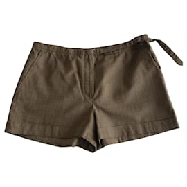 Hermès-Pantalones cortos-Castaño
