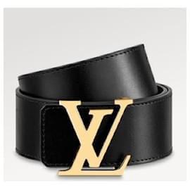 Louis Vuitton-Iniciales LV 40cinturón reversible mm-Negro