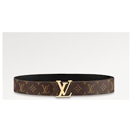 Louis Vuitton-LV Initials 30mm reversible belt-Black