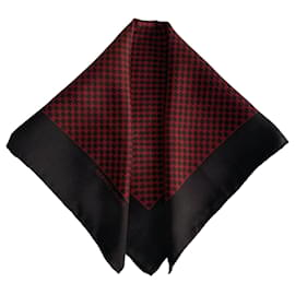 Hermès-Sciarpe da uomo-Rosso,Marrone scuro