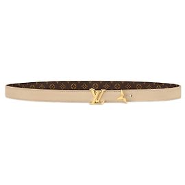 Louis Vuitton Pretty LV 20mm reversible belt Beige