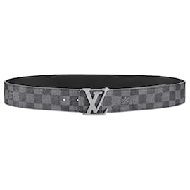 Louis Vuitton-LV Iniciais 40cinto reversível mm-Cinza