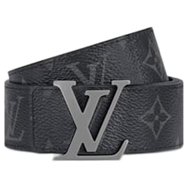 Louis Vuitton-LV Initiales 35mm reversible belt-Black