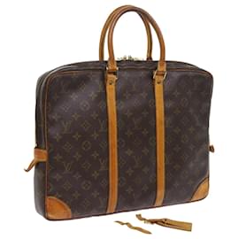Louis Vuitton-LOUIS VUITTON Monograma Porte Documentos Voyage Business Bag M52005 Autenticação de LV 55369-Monograma