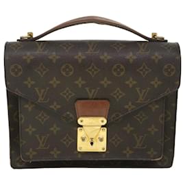 Louis Vuitton-Louis Vuitton Monogram Monceau 28 Hand Bag 2way M51185 LV Auth 55168-Monogram