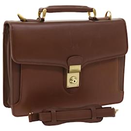 Balenciaga-BALENCIAGA Shoulder Bag Leather 2way Brown Auth bs8363-Brown