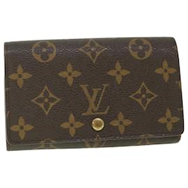 Louis Vuitton-LOUIS VUITTON Monogram Porte Monnaie Billets Tresor Portafoglio M61730 LV Aut 56113-Monogramma