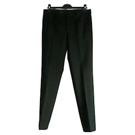Givenchy-GIVENCHY Pantalon de costume noir TBE T48-Noir