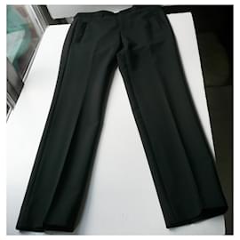 Givenchy-GIVENCHY Pantalón traje negro muy buen estado T48-Negro